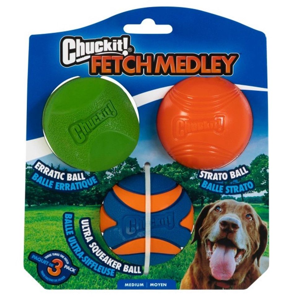 Chuckit! Fetch Medley 2 Assorted 3 Pack