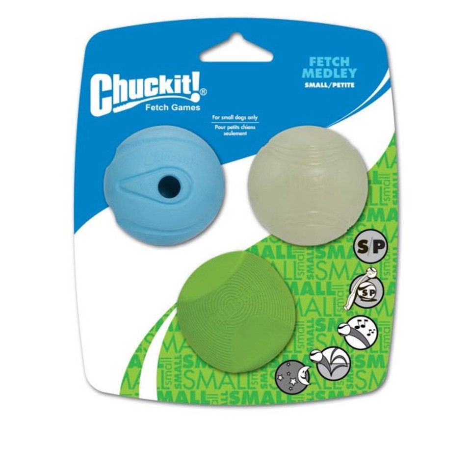 Chuckit! Fetch Medley 3pk Assorted S