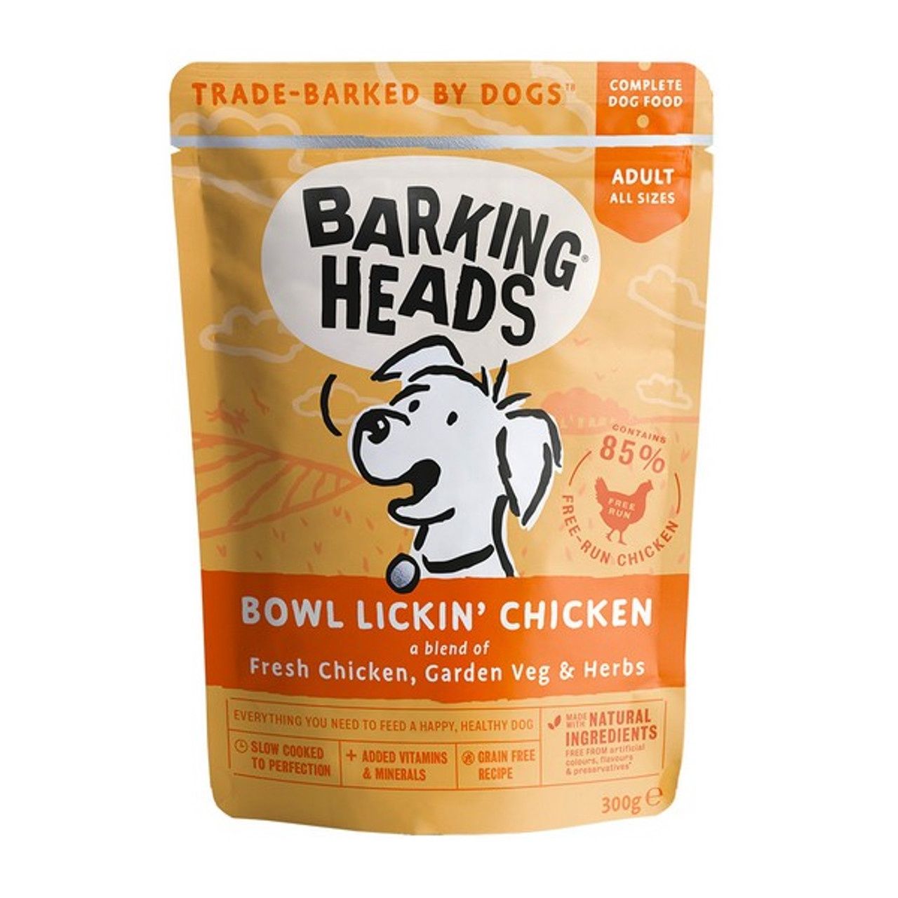 Barking Heads Bowl Lickin Chicken 300g