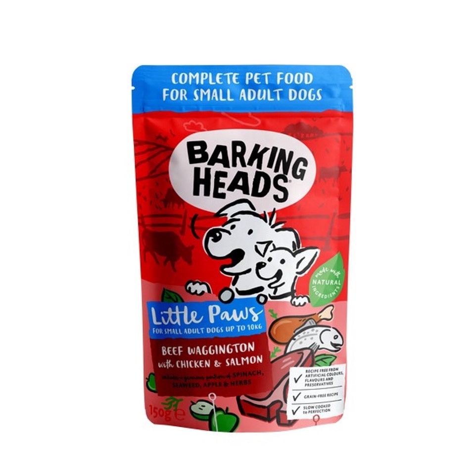 Barking Heads Little Paws Wet Beef, Chicken, Salmon 150g
