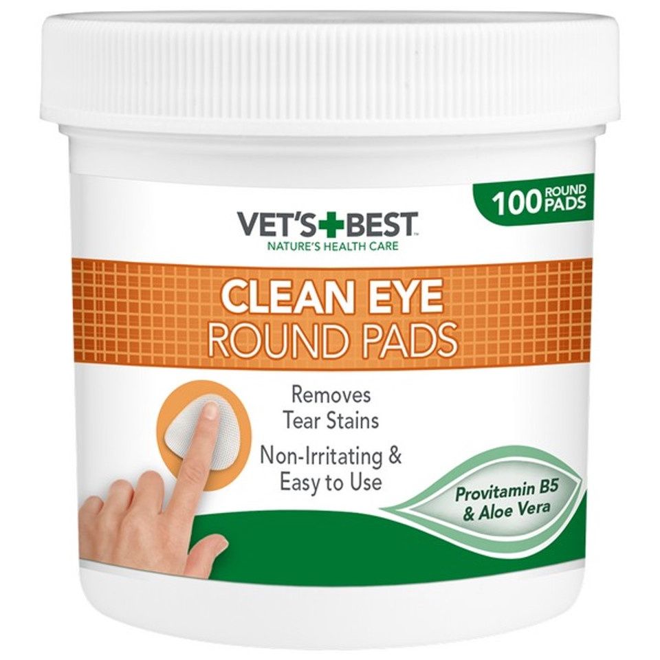 Vets Best Clean Eye Round Pads 100 Wipes