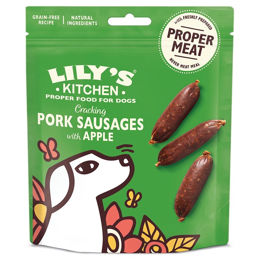 Lilys Kitchen Pork &amp; Apple Sausages 70g