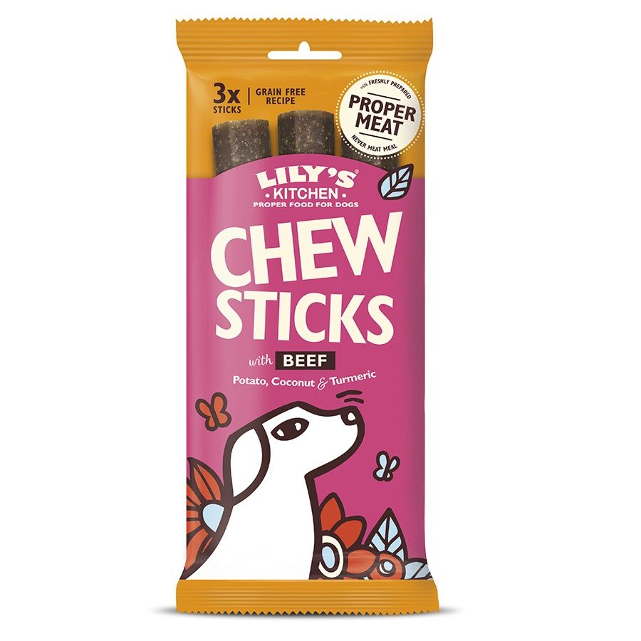Lilys Kitchen Beef Chew Sticks 120g