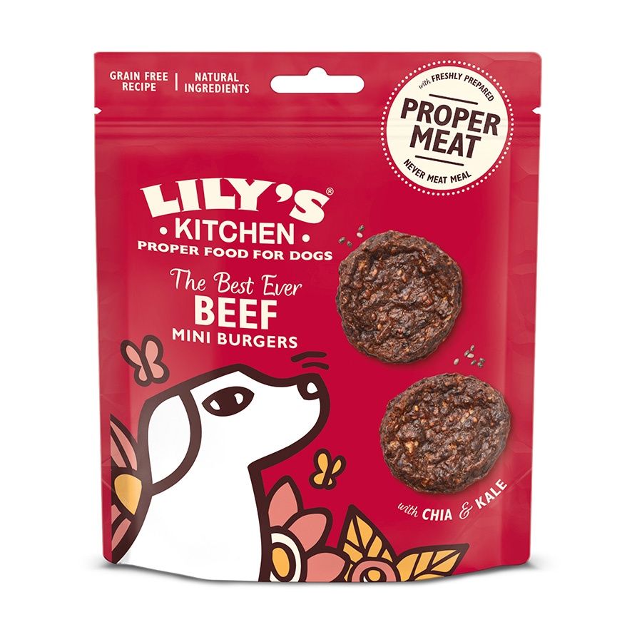 Lilys Kitchen Beef Mini Burgers 70g