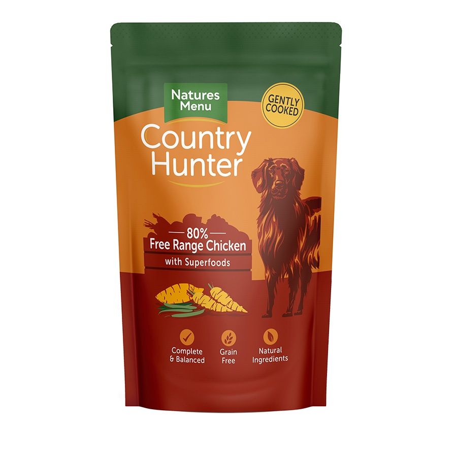 Natures Menu Country Hunter Dog Pouch Chicken 150g