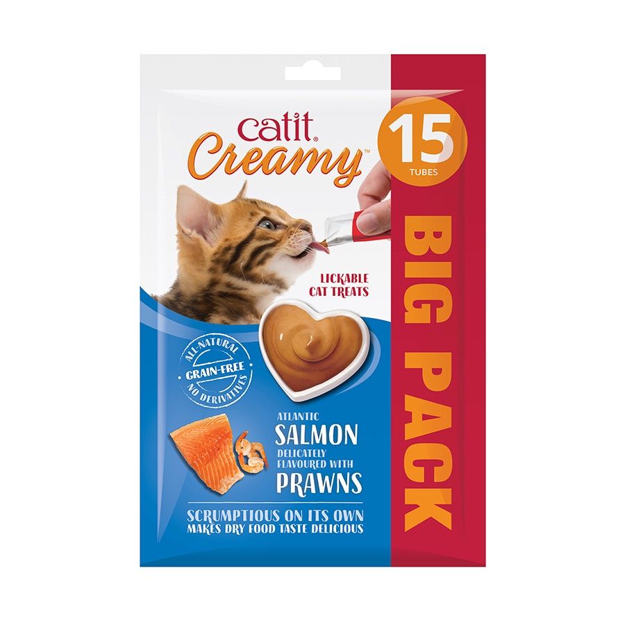 Catit Creamy Salmon &amp; Prawn 15 pack