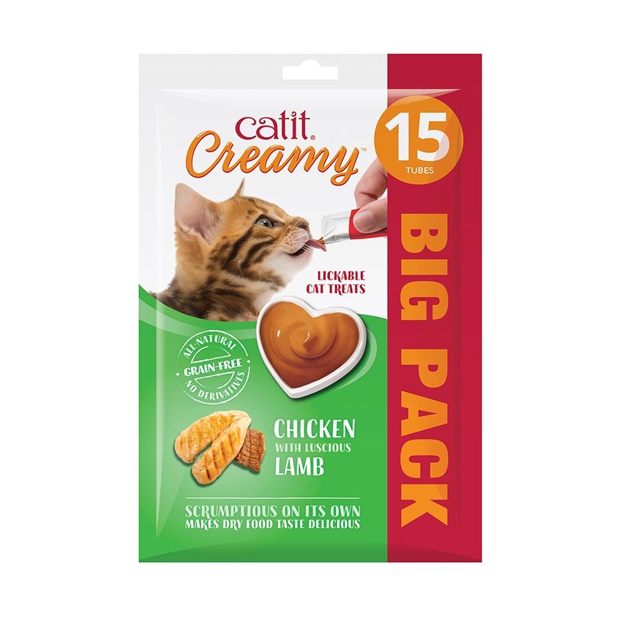 Catit Creamy Chicken &amp; Lamb 15 pack