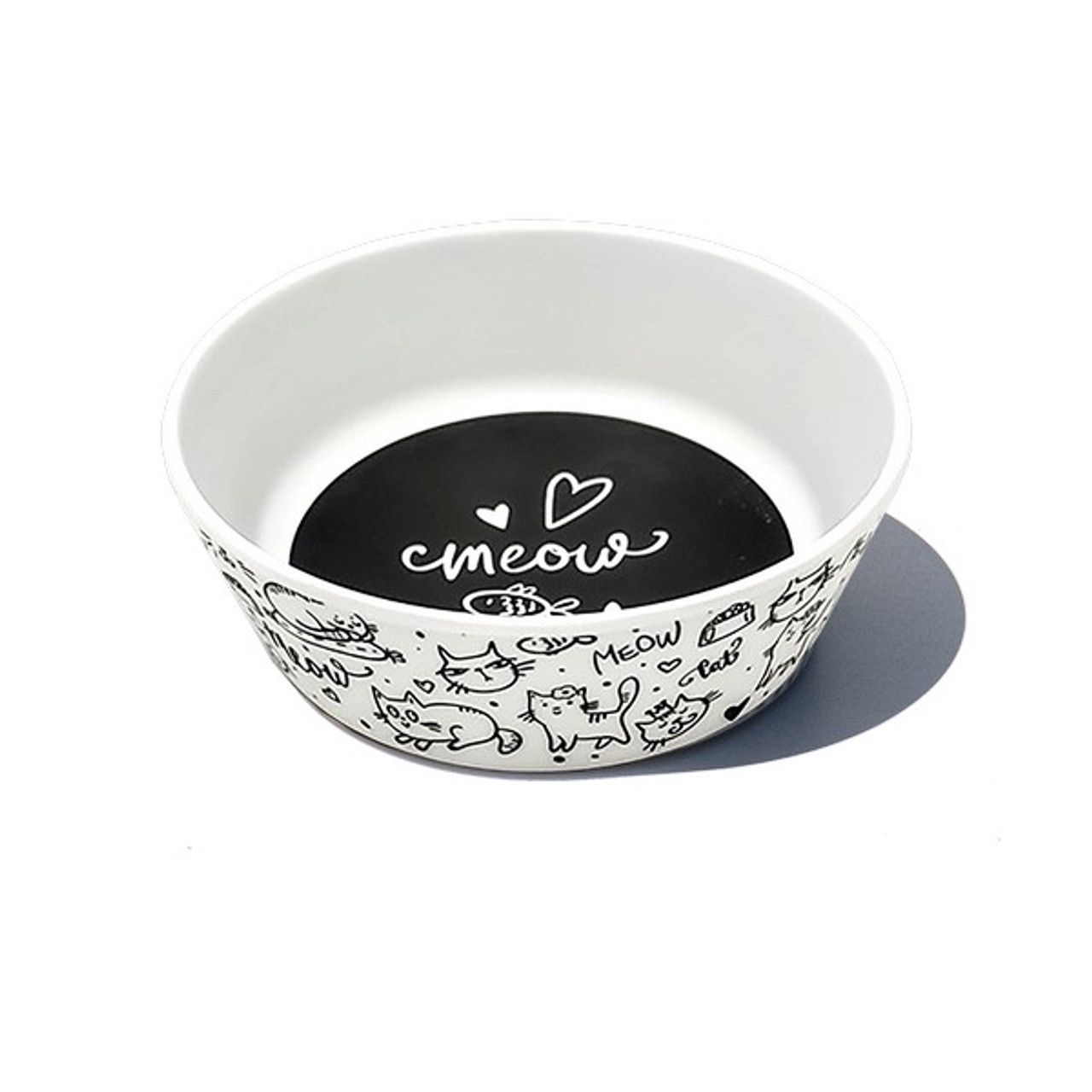 Tarhong Black &amp; White Meow Small Bowl
