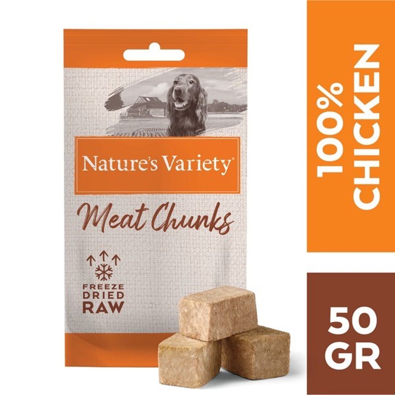 Natures Variety Freeze Dried Chunks Adult Chicken 50g