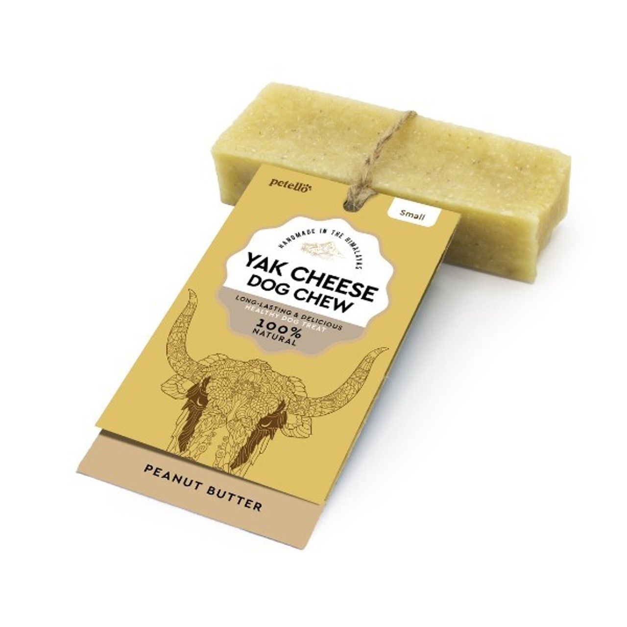 Petello Yak Cheese with Peanut Butter Dog Chew S