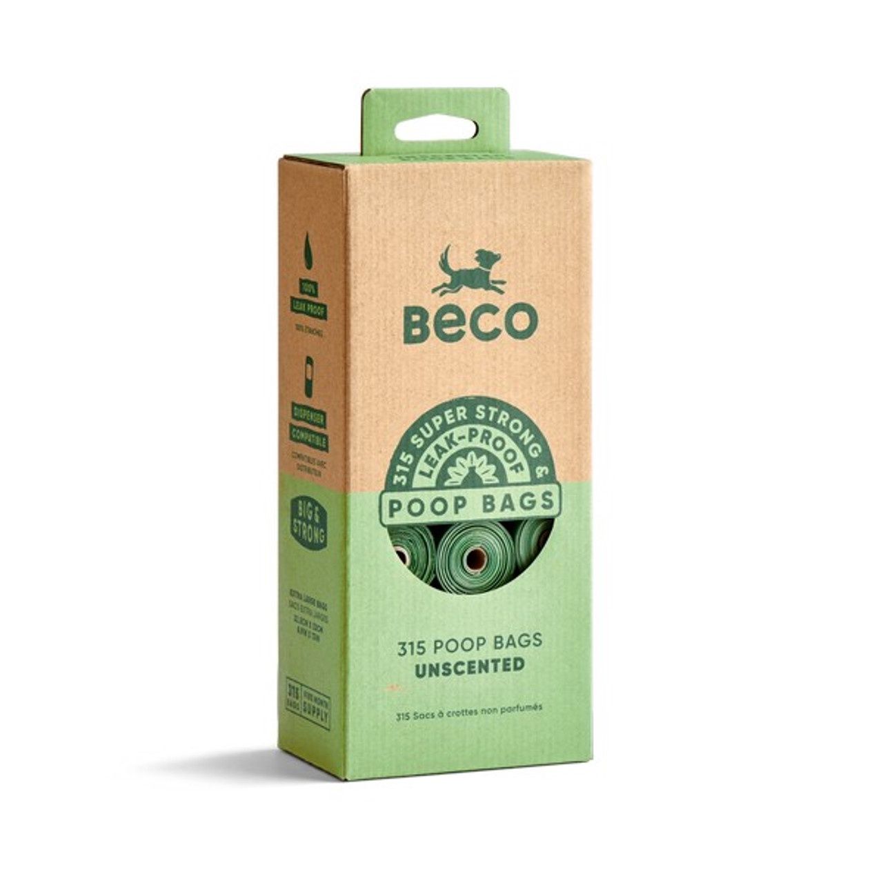 Beco Unscented Recycled Poop Bags x315 Pack