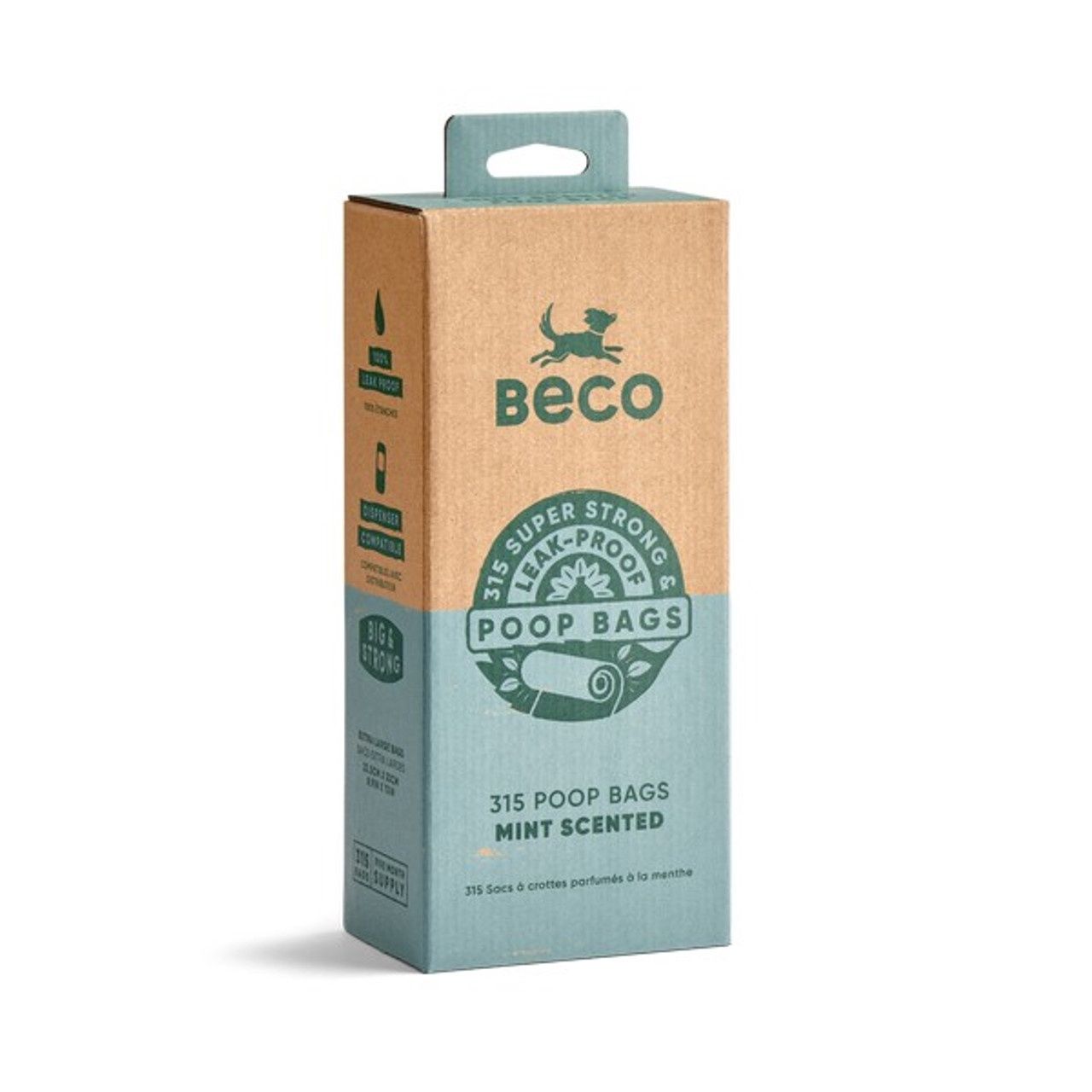 Beco Mint Scented Recycled Poop Bags 315 Pack
