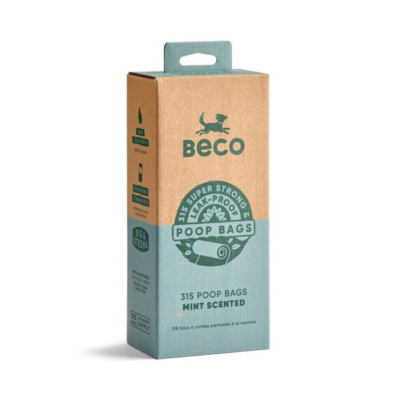 Beco Mint Scented Recycled Poop Bags 315 Pack Beco Mint Scented Recycled Poop Bags 315 Pack