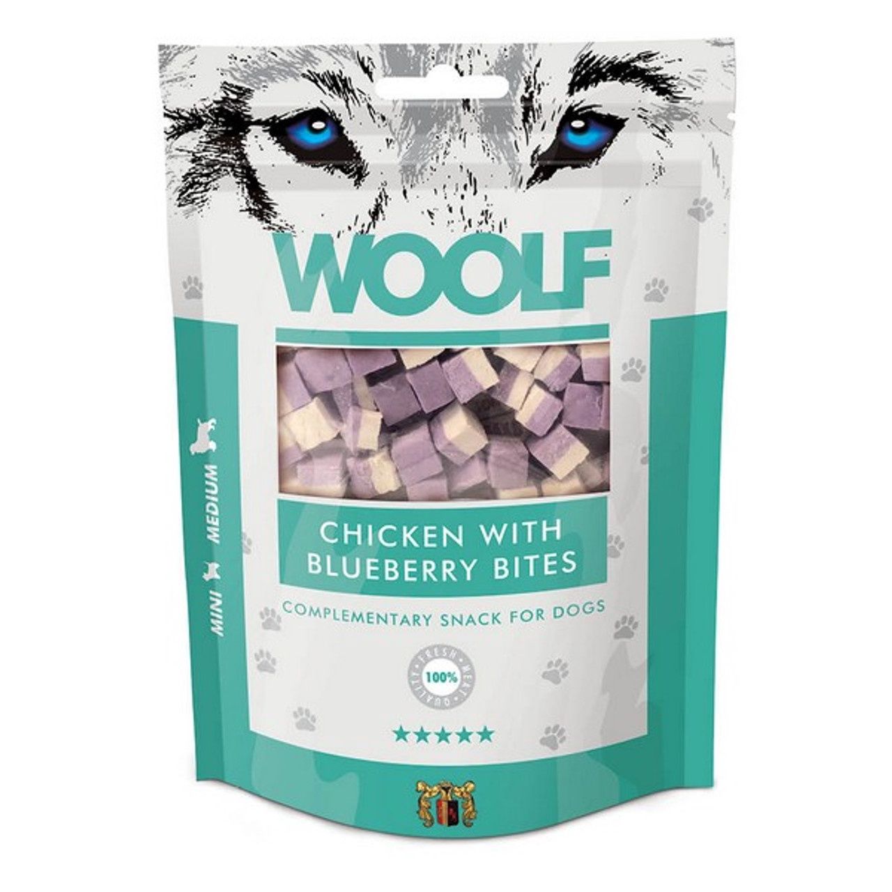 Woolf Chicken with Blueberry Bites 100g