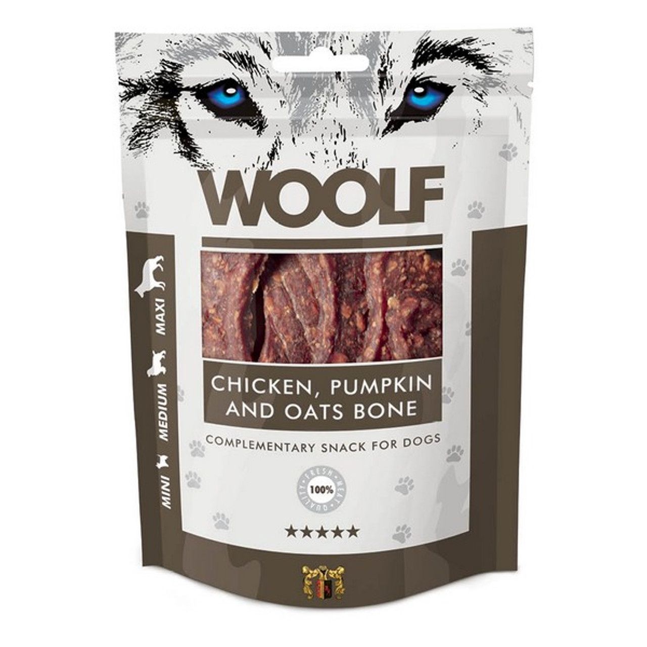 Woolf Large Chicken, Pumpkin and Oats Bone 100g