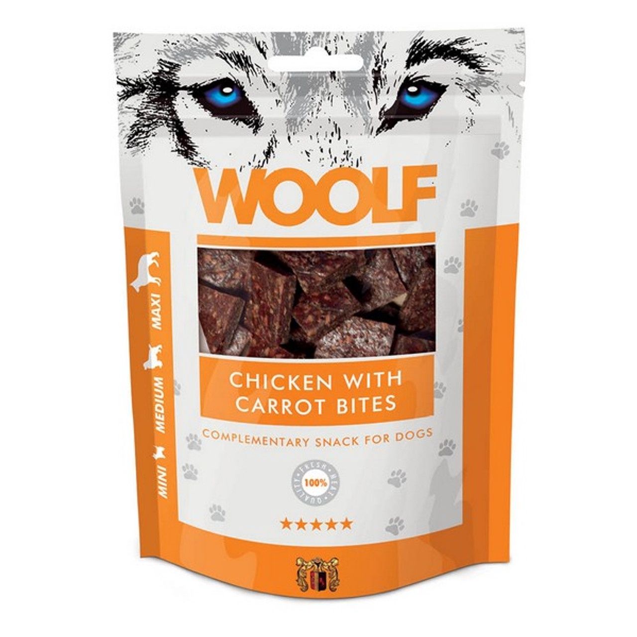 Woolf Chicken with Carrot bites 100g