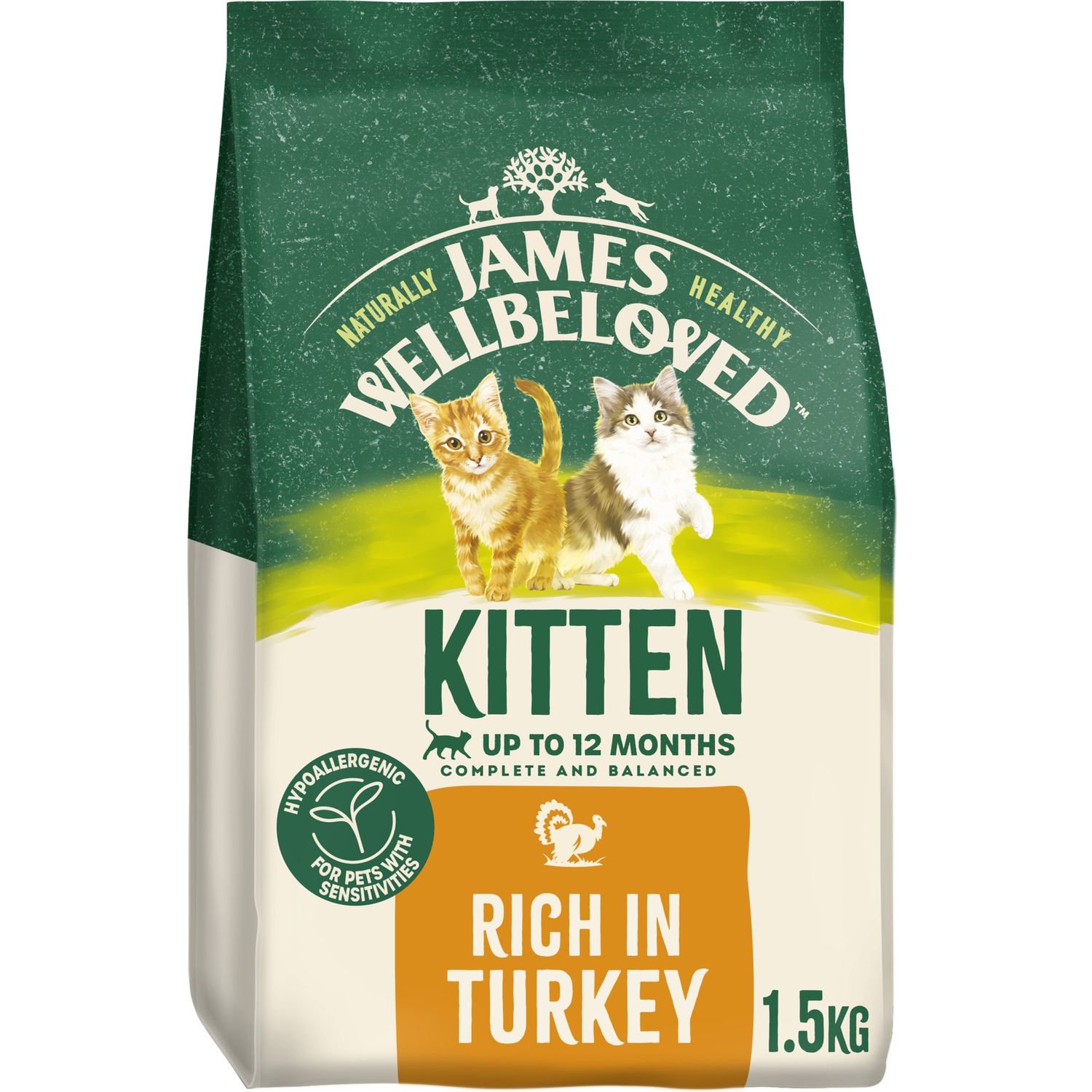 James Wellbeloved Kitten Turkey and Rice 1.5kg