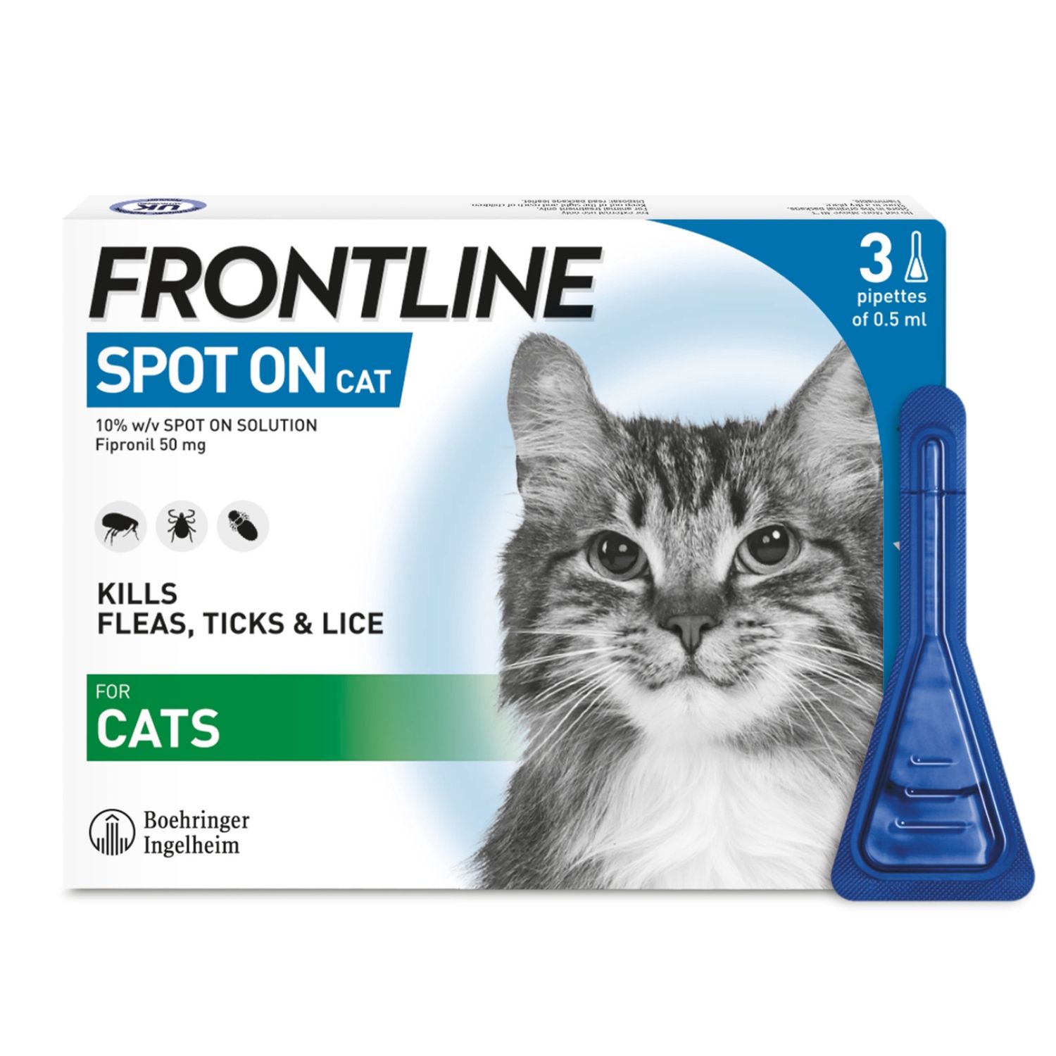 Frontline Spot On Cat 3 Pipettes