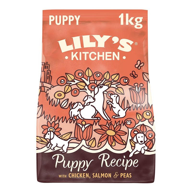 Lilys Kitchen Puppy Recipe with Chicken and Salmon Dry Dog Food 1kg