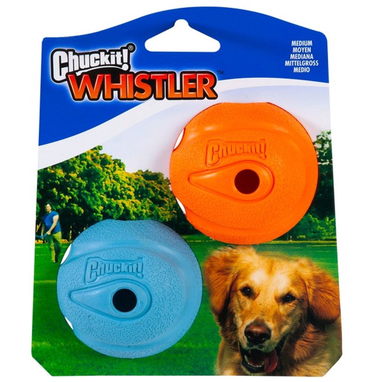 Chuckit! Fetch The Whistler Medium 2 Pack