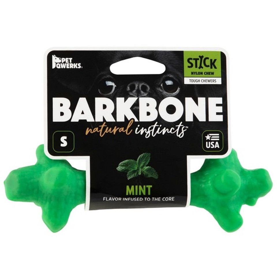 Pet Querks Barkbone Mint Stick Chew Toy Small