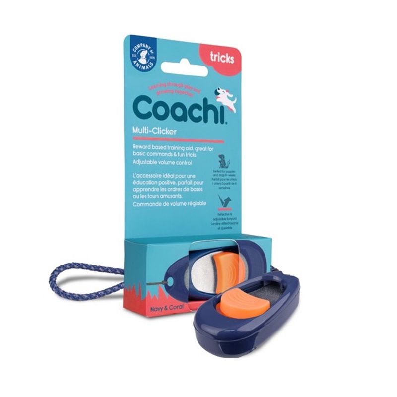 CoA Coachi Multi-Clicker Navy, Coral Button