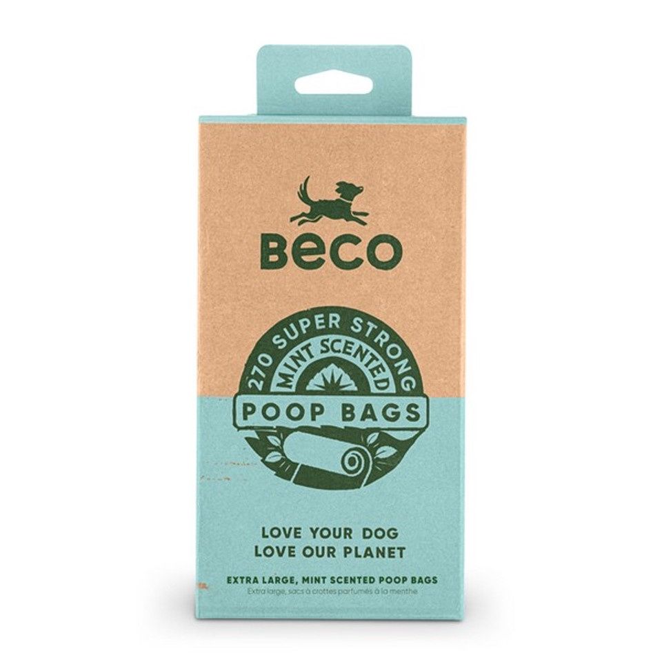 Beco Mint Scented Recycled Poop Bags x270 Pack Beco Mint Scented Recycled Poop Bags x270 Pack