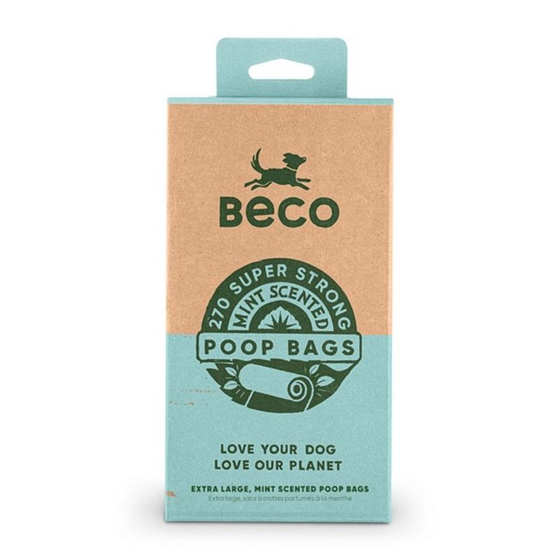 Beco Mint Scented Recycled Poop Bags x270 Pack Beco Mint Scented Recycled Poop Bags x270 Pack