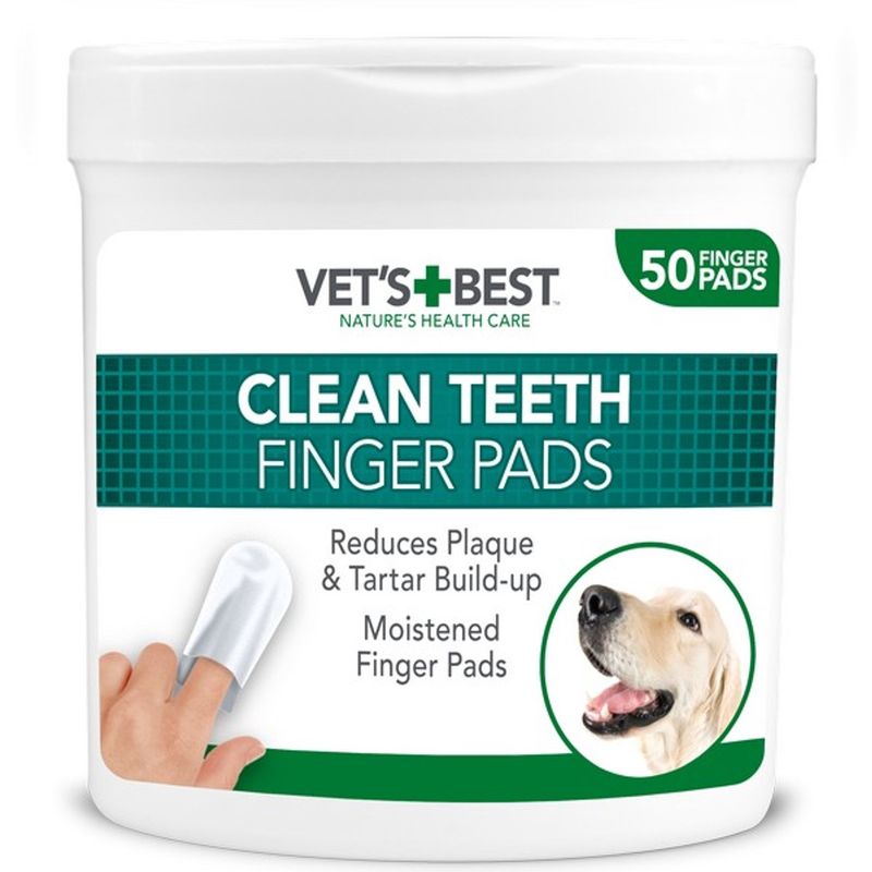 Vets Best Clean Teeth Finger Pads Pack 50