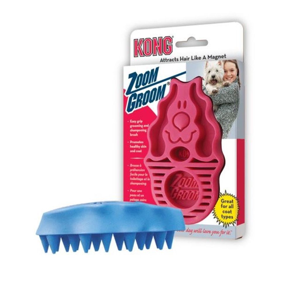 Kong Zoom Groom Dog Blue