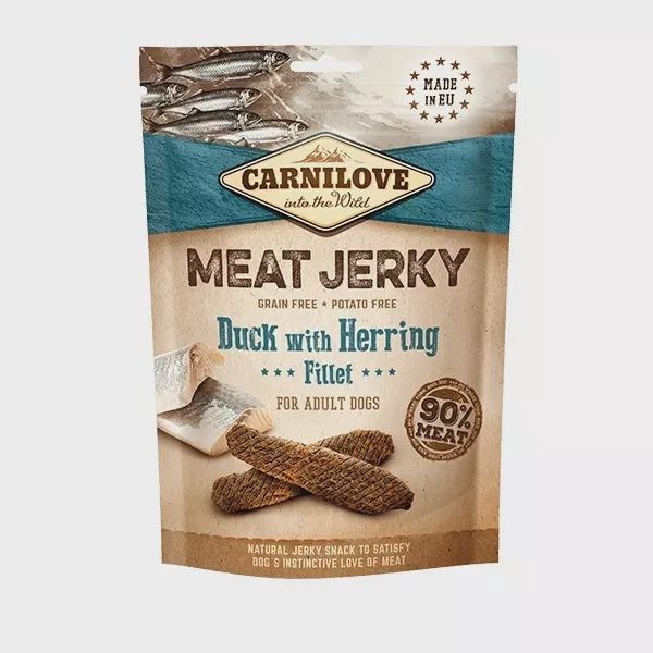 Carnilove Meat Jerky Duck &amp; Herring 100g