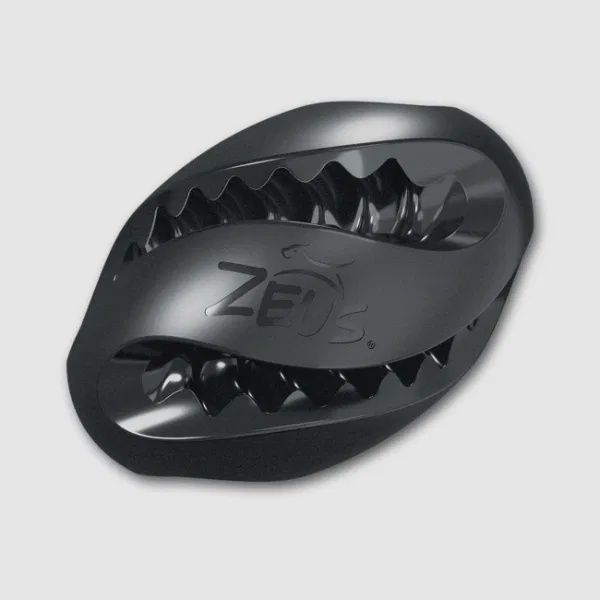 Zeus ChewChasers Treat Rugby Ball Black 12.5cm