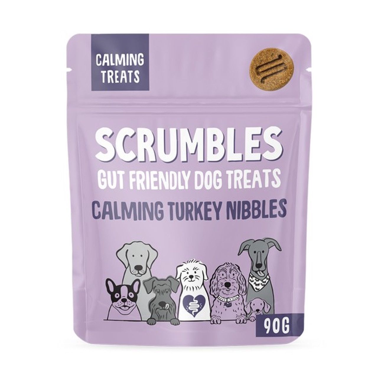 Scrumbles Dog Treats Nibbles Turkey Calming Treats 100g Scrumbles Dog Treats Nibbles Turkey Calming Treats 100g
