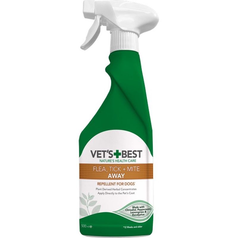 Vets Best Flea Tick and Mite Away Spray 500ml