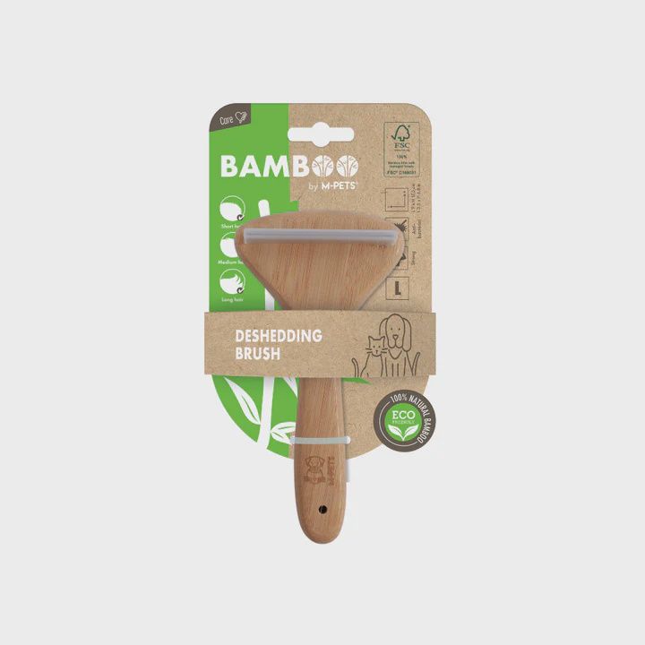M-PETS Bamboo De-Shedding Brush
