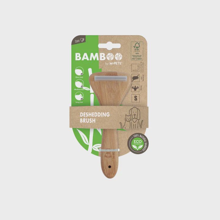 M-PETS Bamboo De-Shedding Brush Medium