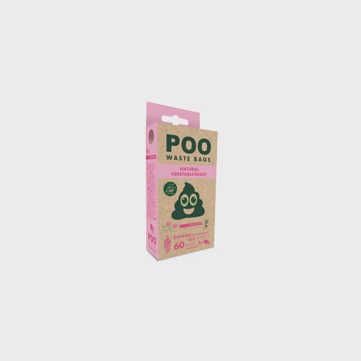 M-PETS Poo Dog Waste Bags Rose Scented x 60 M-PETS Poo Dog Waste Bags Rose Scented x 60