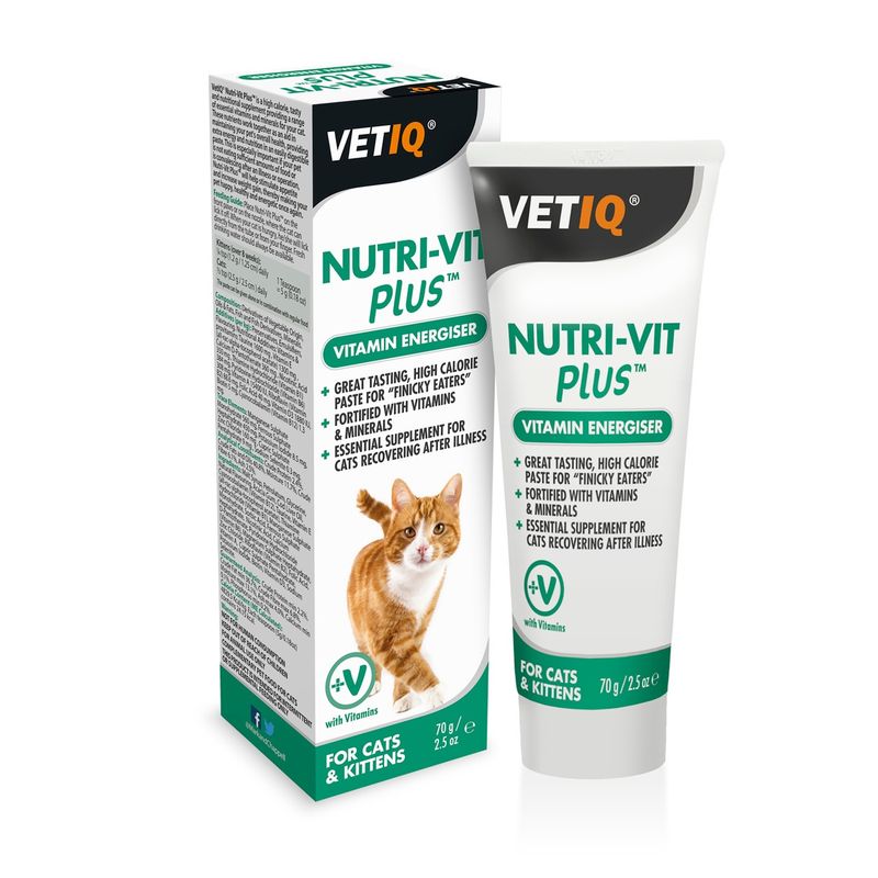 M &amp; C VetIQ Nutri-Vit Plus Paste For Cats 70g