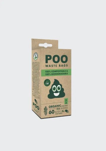 M-PETS Poo 100% Compostable &amp; Biodegradable Dog Waste Bagsx60