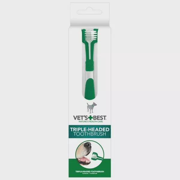 Vet's Best Triple Headed Dog Toothbrush Vet's Best Triple Headed Dog Toothbrush