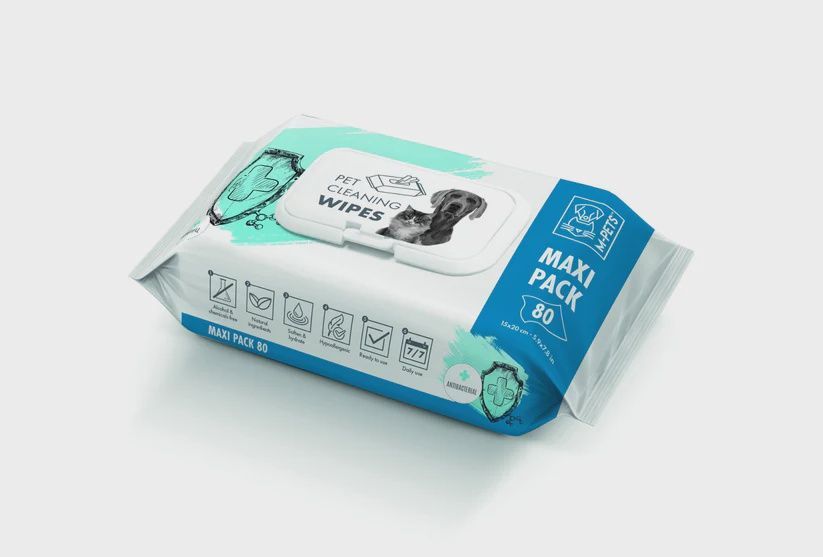 Pet Cleaning Wipes Anti-Bacterial Maxi Pack -80 Pcs
