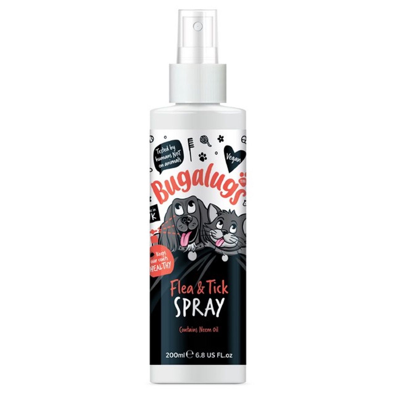 Bugalugs Dog and Cat Flea and Tick Spray 200ml Bugalugs Dog and Cat Flea and Tick Spray 200ml