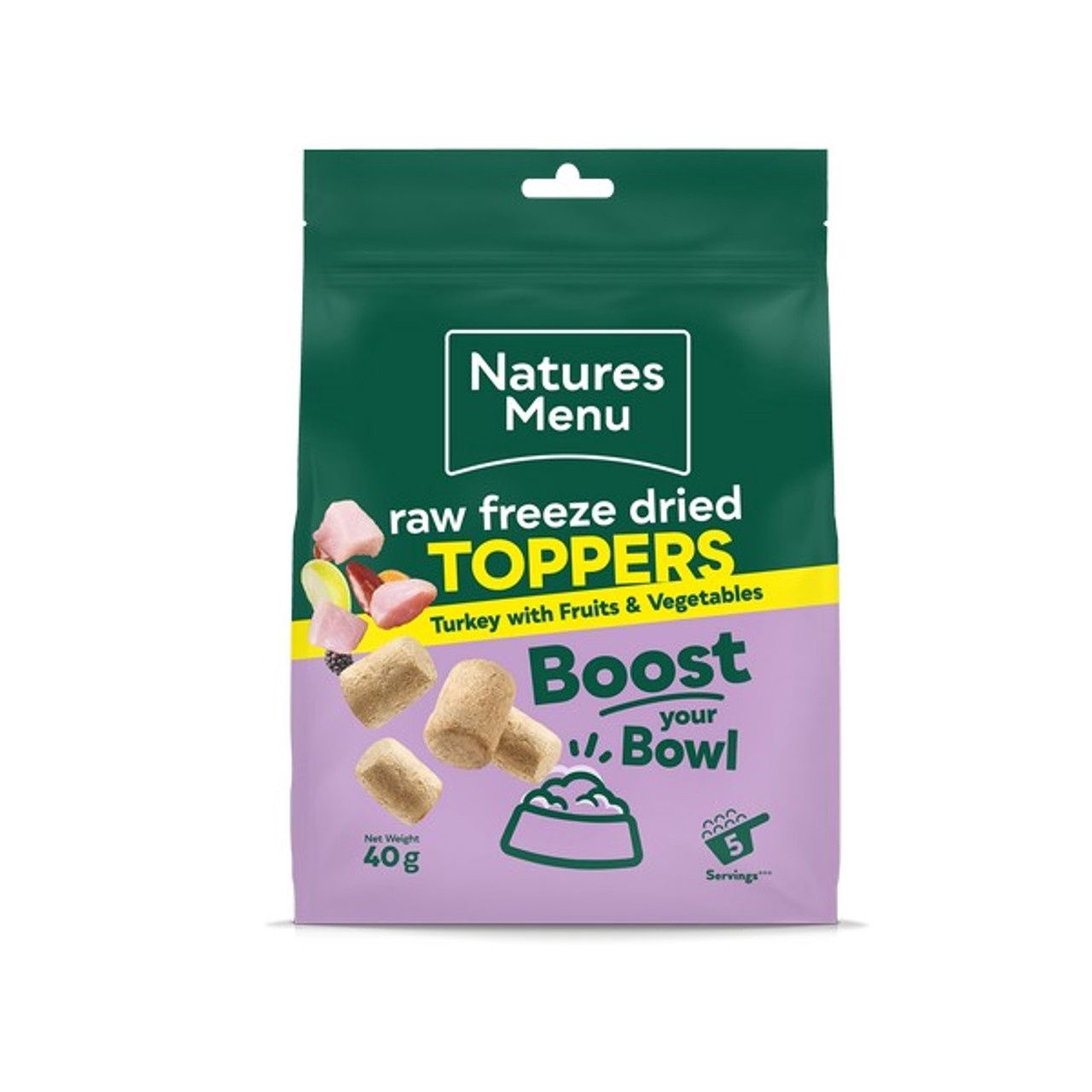 Natures Menu Freeze Dried Topper Turkey 40g Natures Menu Freeze Dried Topper Turkey 40g