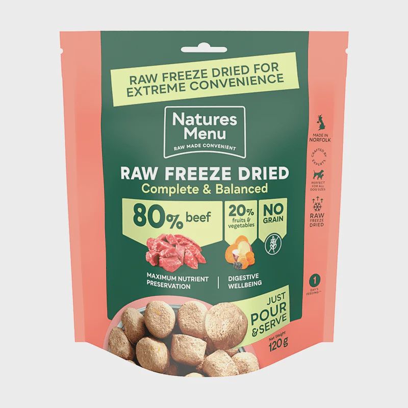 Natures Menu Complete Freeze-Dried Beef 120g Natures Menu Complete Freeze-Dried Beef 120g
