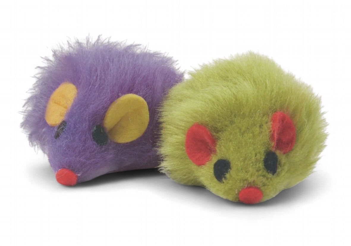 Acticat Furry Mice Cat Toys Assorted