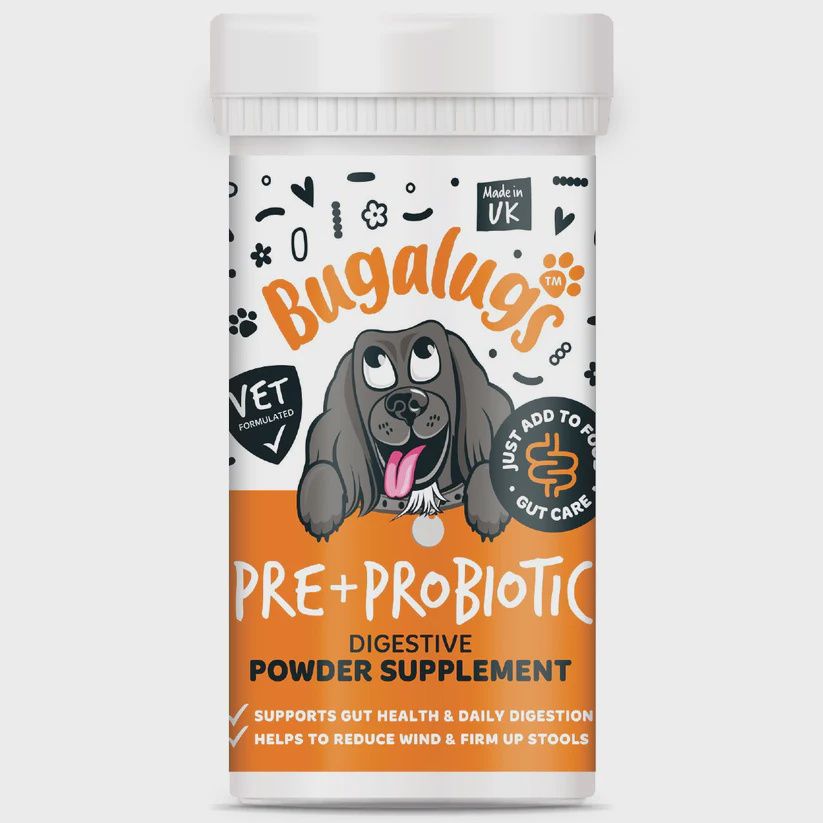 Pre &amp; Probiotic Digestive Powder Supplement 80g Pot with spoon