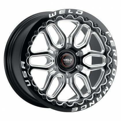 Weld Racing 17x10 Laguna 6 Bead Lock 6x135 ET43 BS7.25 Gloss BLK MIL DIA 87.1