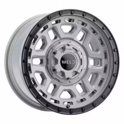 Weld Racing 17x9 Crux 6x135 6x139.7 ET00 BS5.00 Gloss Armor GRAY / Satin BLK 106.1