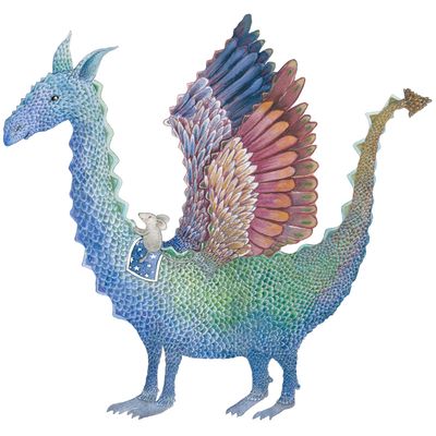 Dragon and Mouse wallsticker