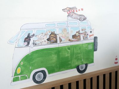 Just Cruising wall decal